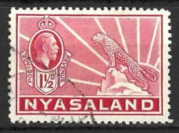 NYASALAND.....KING GEORGE V....(1910-36..)......1 & HALFd.......SG116...........VFU.... - Nyasaland (1907-1953)