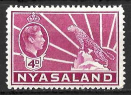 NYASALAND...KING GEORGE VI...(1936-52..).....4d......SG135.......MNH.. - Nyasaland (1907-1953)