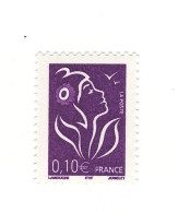 Lamouche 0.10 € Violet Type I YT 3732d Sans Phospho Et ENCRE FLUO, SIGNE Calves . Voir Le Scan. Cote YT : 150 €. - Ongebruikt