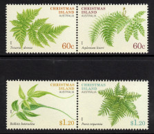 CHRISTMAS ISLAND 2012 "  CHRISTMAS ISLAND FERNS " SET MNH - Christmas Island