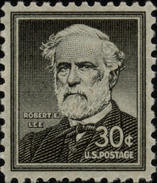 1955 USA Robert E. Lee Stamp Sc#1049? Civil War General Martial Famous History Post - Unused Stamps