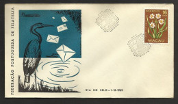Macao Portugal Cachet Commémoratif Journée Du Timbre 1959 Macau Event Postmark Stamp Day - Cartas & Documentos
