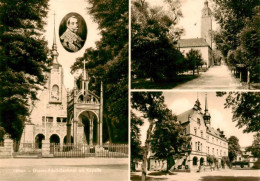 73907919 Luetzen Sachsen-Anhalt Gustav Adolf Denkmal Mit Kapelle Schloss Rathaus - Lützen
