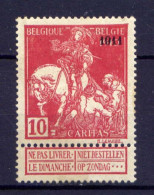 Belgien Nr.88 II          *  Unused            (1958) - 1910-1911 Caritas