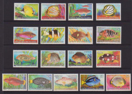 COCOS(Keeling)ISLANDS 1979 -80 " FISH  SET OF (17)  MNH - Kokosinseln (Keeling Islands)