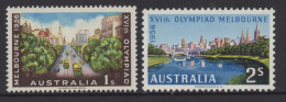 AUSTRALIA 1956 " OLYMPIC GAMES, MELBOURNE" 1/- AND 2/-STAMPS  MNH - Neufs