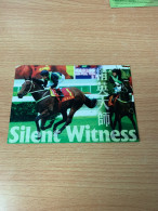 Hong Kong Stamp Horse Race Jocky Club Card - Brieven En Documenten