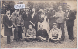 SATHONAY- CARTE-PHOTO- SOUVENIR DU 14 JUILLET 1915- SOLDATS- DONT CAPORAL LUCIEN LAGUIN DU 2 EME ZOUAVES - Zonder Classificatie