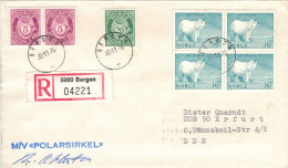 Bergen 1976 Eisbär Ursus Maritimus - M/V Polarsirkel > DDR - Vgl. Klima - Storia Postale