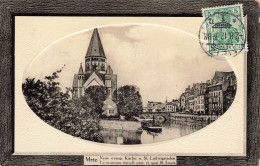 FRANCE - Metz - Le Nouveau Temple Prot Et Quai St Louis - Carte Postale Ancienne - Metz