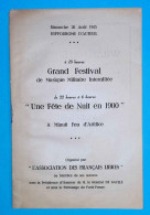 Programme, L'ASSOCIATION DES FRANCAIS LIBRES, 1945, Hippodrome D'Auteuil, Grand Festival De Musique... Frais Fr 2.85 E - Programmes