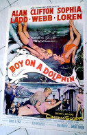Affiche Ciné Orig OMBRES SOUS LA MER US Alan LADD Sophia LOREN 1957 NEGULESCO 1Sheet 69X104cm - Affiches & Posters