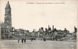 FRANCE - Cambrai - Grande Rue Saint Martin Et Coin De La Place - Carte Postale Ancienne - Cambrai