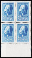 1955. FINLAND. IVAR WILSKMAN 25 M In Never Hinged 4-block.  (Michel 437) - JF540303 - Ongebruikt