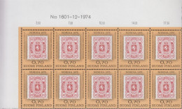 1975. SUOMI - FINLAND. NORDIA. 10-block Never Hinged. Margin Number N:o 1601-12-1974. Tickets To The Stamp... - JF540311 - Neufs