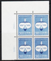1959. FINLAND. LANTHANDELN 30 Mk In Never Hinged 4-block With Corner Margin.  (Michel 514) - JF540327 - Unused Stamps
