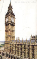 ANGLETERRE - Londres - Westminster - Vue Générale Du Big Ben - Colorisé -  Carte Postale Ancienne - Other & Unclassified