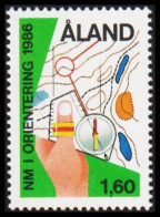 1986. ÅLAND. NM I ORIENTERING 1,60 M. Never Hinged. (Michel 15) - JF540404 - Aland