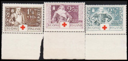 1934. FINLAND.  Red Cross Complete Set Never Hinged With Margin. (Michel  184-186) - JF540417 - Neufs