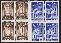 1942. FINLAND. Bible Complete Set In Never Hinged 4-blocks. (Michel 267-268) - JF540420 - Covers & Documents