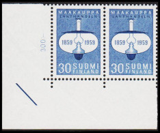 1959. FINLAND. LANTHANDELN 30 Mk In Never Hinged Pair With Corner Margin.  (Michel 514) - JF540421 - Unused Stamps