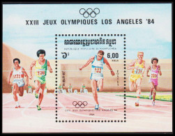 1984. CAMBODGE. Olympics Los Angeles. Block. Never Hinged. (Michel Block 137) - JF540438 - Cambodge