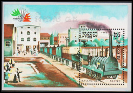 1985. CAMBODGE. ITALIA ’85, Rom. Motive Locomotive Classic. Block. Never Hinged. (Michel Block 146) - JF540452 - Cambodge