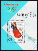 1988. CAMBODGE. Olympics. Calgary. Block. Never Hinged. (Michel Block 156) - JF540479 - Cambodge