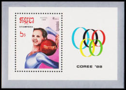 1988. CAMBODGE. Olympics. Seoul. Block. Never Hinged. (Michel Block 157) - JF540481 - Cambodge