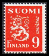 1950. FINLAND. Liontype 9 Markkaa Never Hinged.   (Michel 379) - JF540485 - Neufs