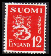 1950. FINLAND. Liontype 12 Markkaa Never Hinged.   (Michel 381) - JF540491 - Unused Stamps