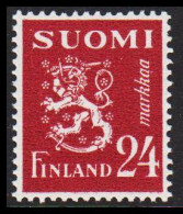 1948. FINLAND. Lion Type 24 Markkaa Never Hinged.  (Michel 316) - JF540498 - Nuovi