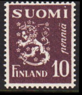 1930. FINLAND. Lion Type 10 Pennia Never Hinged.  (Michel 144) - JF540511 - Ongebruikt