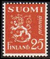 1930. FINLAND. Lion Type 25 Pennia Never Hinged.  (Michel 146) - JF540512 - Neufs