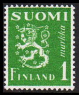 1942. FINLAND. Lion Type 1 Markkaa Never Hinged.  (Michel 262) - JF540515 - Unused Stamps