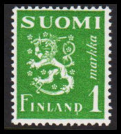 1942. FINLAND. Lion Type 1 Markkaa Never Hinged.  (Michel 262) - JF540516 - Ongebruikt