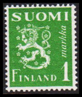 1942. FINLAND. Lion Type 1 Markkaa Never Hinged.  (Michel 262) - JF540517 - Nuovi