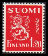 1930. FINLAND. Lion Type 1:20 Markkaa Never Hinged.  (Michel 151) - JF540520 - Unused Stamps