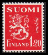 1930. FINLAND. Lion Type 1:20 Markkaa Never Hinged.  (Michel 151) - JF540522 - Unused Stamps