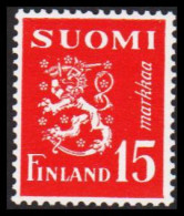 1952. FINLAND. Liontype 15 Markkaa Never Hinged.   (Michel 404) - JF540531 - Nuevos