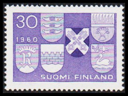 1960. FINLAND. Coat Of Arms New Cities 30 M, NEVER HINGED. (Michel 515) - JF540539 - Ungebraucht