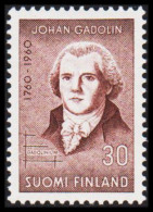 1960. FINLAND. JOHAN GADOLIN 30 M, NEVER HINGED. (Michel 519) - JF540545 - Unused Stamps