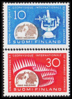 1960. FINLAND. GEOPHYSIQUE Complete Set, NEVER HINGED. (Michel 522-523) - JF540550 - Unused Stamps