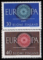 1960. FINLAND. EUROPA - CEPT Complete Set, NEVER HINGED. (Michel 525-526) - JF540557 - Neufs