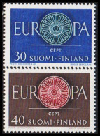 1960. FINLAND. EUROPA - CEPT Complete Set, NEVER HINGED. (Michel 525-526) - JF540558 - Neufs