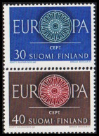 1960. FINLAND. EUROPA - CEPT Complete Set, NEVER HINGED. (Michel 525-526) - JF540562 - Nuovi