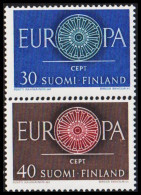 1960. FINLAND. EUROPA - CEPT Complete Set, NEVER HINGED. (Michel 525-526) - JF540562 - Neufs