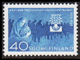 1960. FINLAND. World Refugfee Year 40 M, NEVER HINGED. (Michel 518) - JF540568 - Unused Stamps