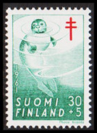 1961. FINLAND. Tuberculosis 30+5 M, NEVER HINGED. (Michel 538) - JF540574 - Unused Stamps