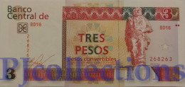 BANCO NACIONAL 3 PESOS 2016 PICK FX47 UNC - Cuba